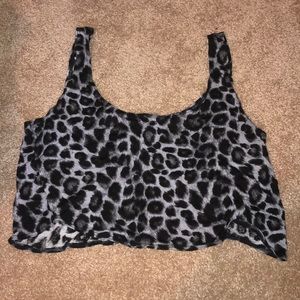 Silky soft cropped cheetah print top from pac sun!